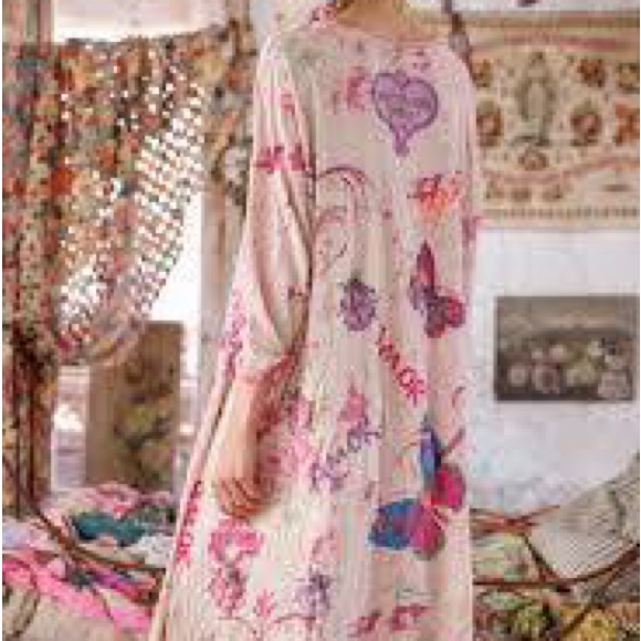 Magnolia Pearl. ❤️❤️NWT.Floral Long Sleeve Dress. Perfect Valentine. O/S - Picture 3 of 10